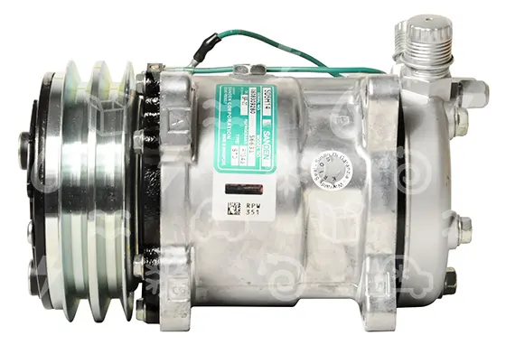 kompresor UNI SANDEN 5H14, řemenice 132 mm - 2GA, 24V, připojení F
